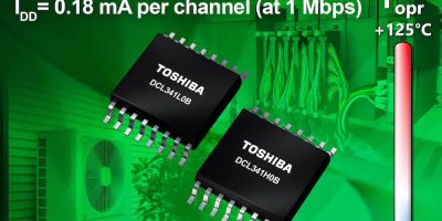 Toshiba adds to digital isolator portfolio with two quad-channel, low power devices