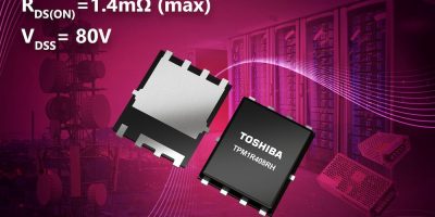 Toshiba launches power MOSFET for high efficiency industrial power equipment